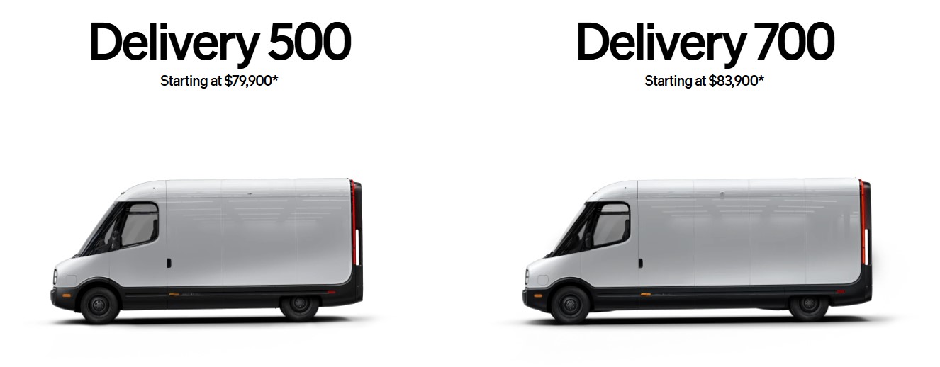 Rivian EDV 500 und Rivian EDV 700 Rivian EDV 500 und Rivian EDV 700 in Werbespots