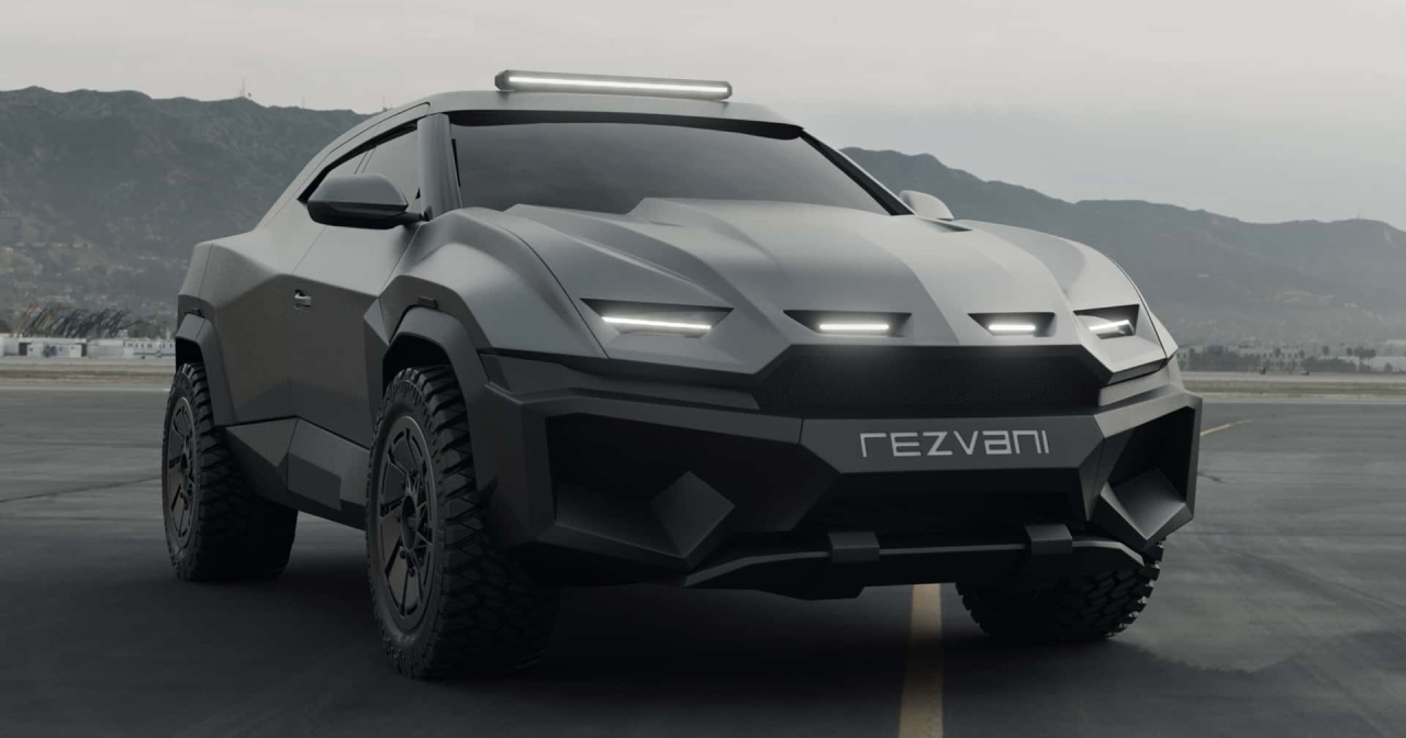 Der Rezvani Knight Extrem-Geländewagen. Der Rezvani Knight Extrem-Geländewagen.
