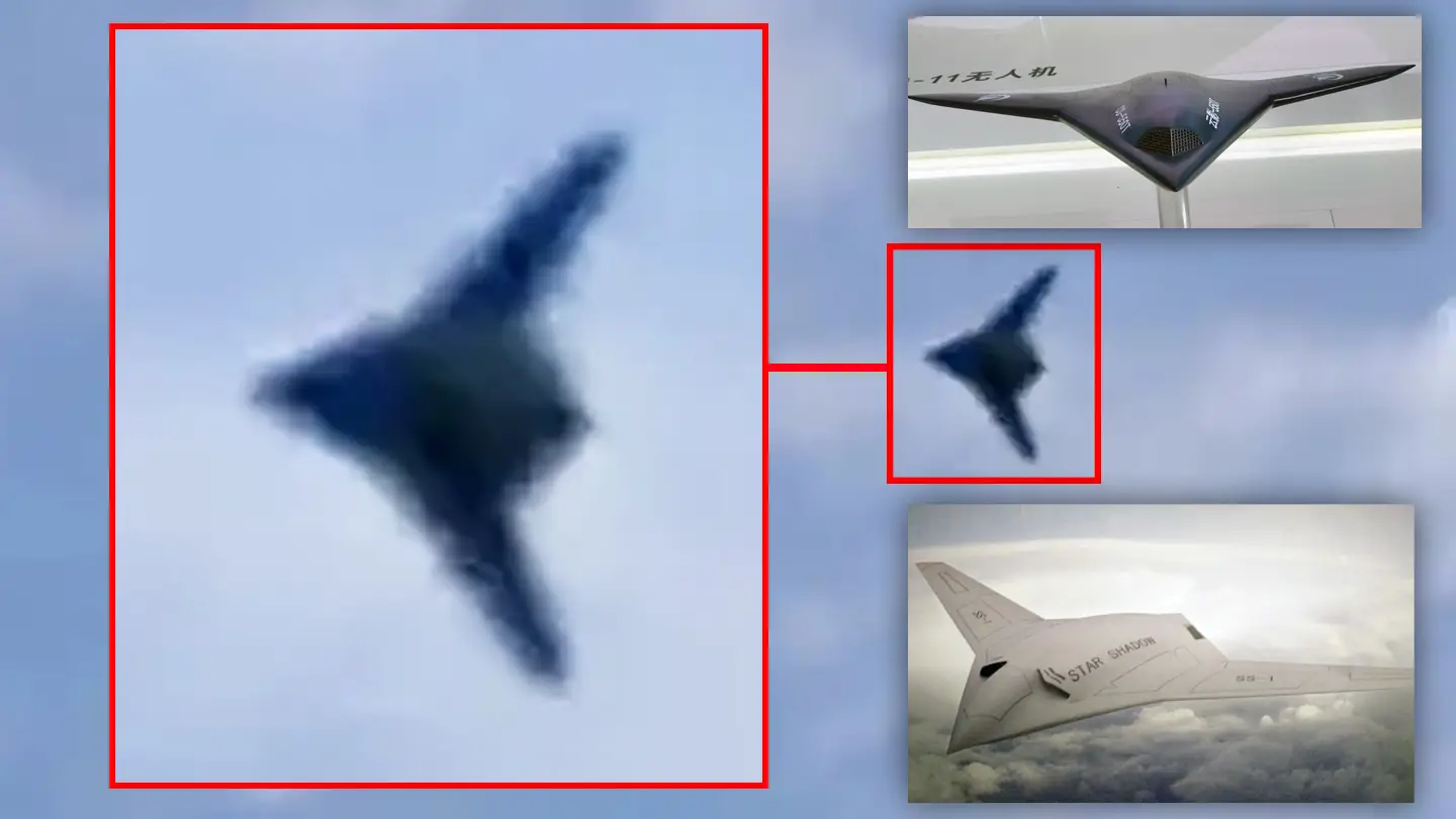 Eine mysteriöse Tarnkappendrohne, die der Northrop Grumman X-47B ähnelt, wurde in China gesichtet - es gibt drei Versionen, um die es sich handeln könnte Eine mysteriöse Tarnkappendrohne, die der Northrop Grumman X-47B ähnelt, wurde in China gesichtet - es gibt drei Versionen, um die es sich handeln könnte