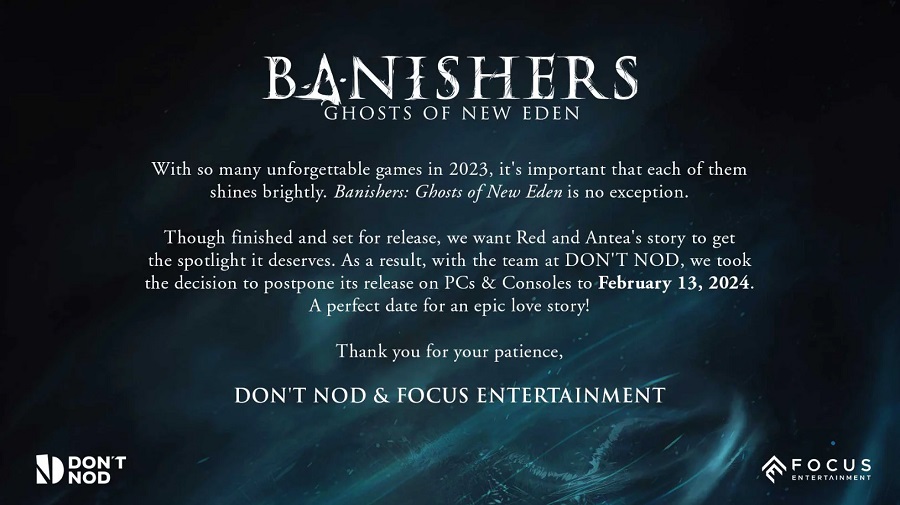 Der Wettbewerb hat sich als zu ernst erwiesen: Die Entwickler von Banishers: Ghosts of New Eden haben eine Verschiebung der Veröffentlichung angekündigt. Don't Nod Studios befürchtet Konkurrenz für sein Spiel mit Marvel's Spider-Man 2, Alan Wake 2 und Ass-2 Der Wettbewerb hat sich als zu ernst erwiesen: Die Entwickler von Banishers: Ghosts of New Eden haben eine Verschiebung der Veröffentlichung angekündigt. Don't Nod Studios befürchtet Konkurrenz für sein Spiel mit Marvel's Spider-Man 2, Alan Wake 2 und Ass-2