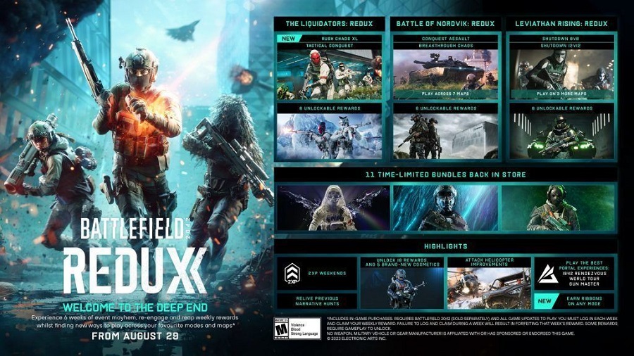 Die Entwickler von Battlefield 2042 haben Season 6 des Shooters angekündigt und über das Redux-Event gesprochen, das Inhalte aus den letzten drei Seasons wiederholen und ein neues Progressionssystem einführen wird-2 Die Entwickler von Battlefield 2042 haben Season 6 des Shooters angekündigt und über das Redux-Event gesprochen, das Inhalte aus den letzten drei Seasons wiederholen und ein neues Progressionssystem einführen wird-2