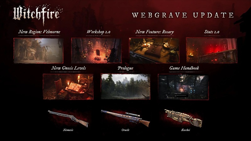 Neue Waffen im Webgrave-Update Ein Bild der neuen Waffe in Witchfire