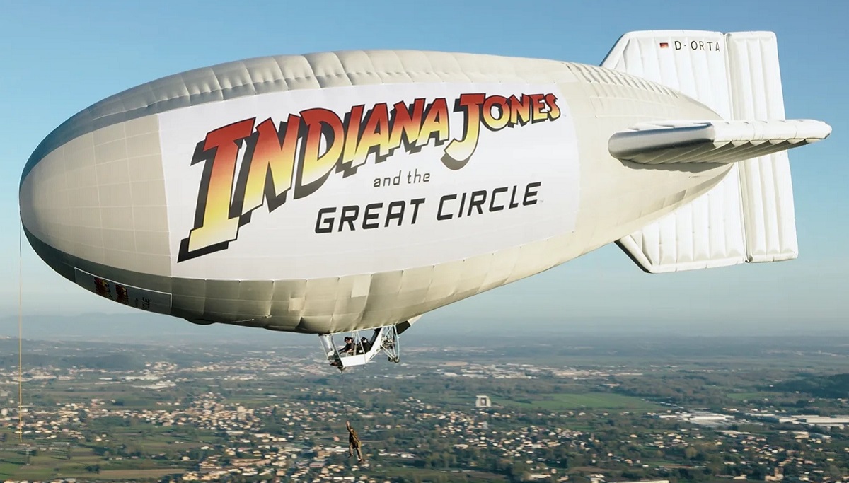 Bethesda hat nicht mit dem Luftschiff gespart: Die originale Werbekampagne für Indiana Jones und der große Kreis läuft in Europa Bethesda hat nicht mit dem Luftschiff gespart: Die originale Werbekampagne für Indiana Jones und der große Kreis läuft in Europa