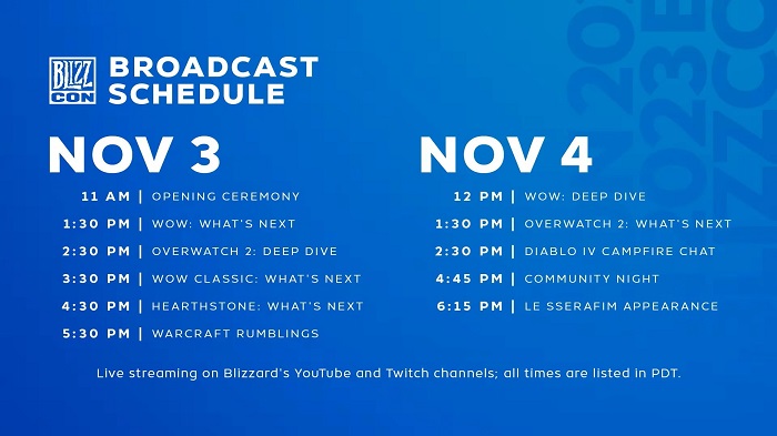 Ein Fest für Fans der Spiele von Blizzard steht bevor! Das BlizzCon-Festivalprogramm für zwei actiongeladene Tage ist veröffentlicht worden-2 Ein Fest für Fans der Spiele von Blizzard steht bevor! Das BlizzCon-Festivalprogramm für zwei actiongeladene Tage ist veröffentlicht worden-2