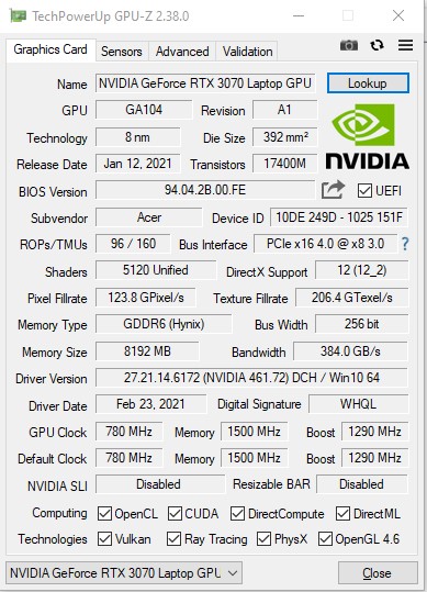 Acer Nitro 5 AN517-41 Test: Ersatz für den Gaming-Desktop im Jahr 2021-31 Acer Nitro 5 AN517-41 Test: Ersatz für den Gaming-Desktop im Jahr 2021-31