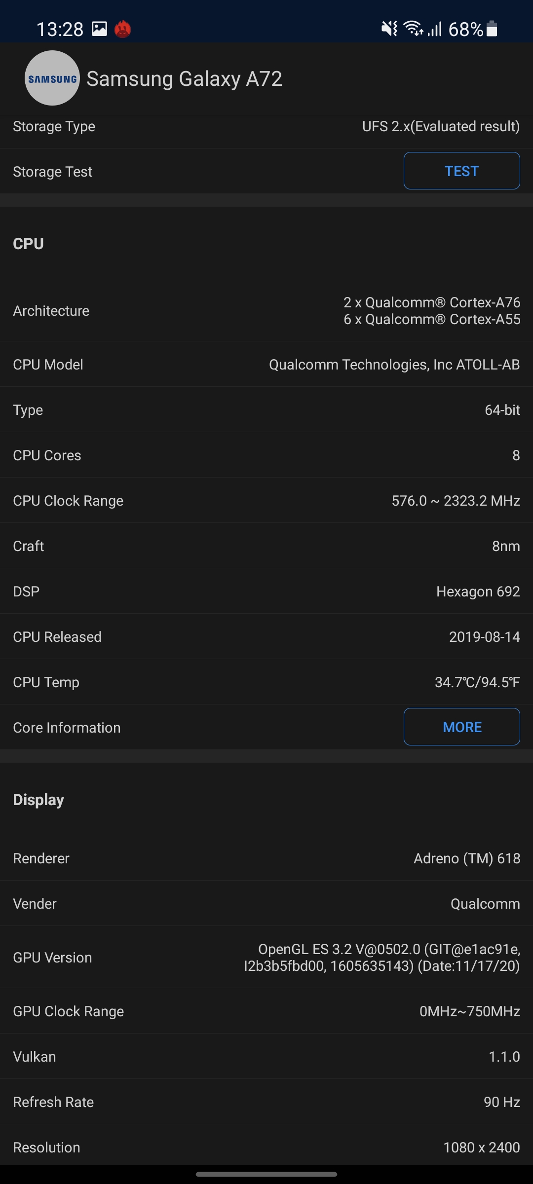 Samsung Galaxy A72 VS Galaxy A52 Test: Mittelklasse-Handys mit Flaggschiff-Ambitionen-131 Samsung Galaxy A72 VS Galaxy A52 Test: Mittelklasse-Handys mit Flaggschiff-Ambitionen-131