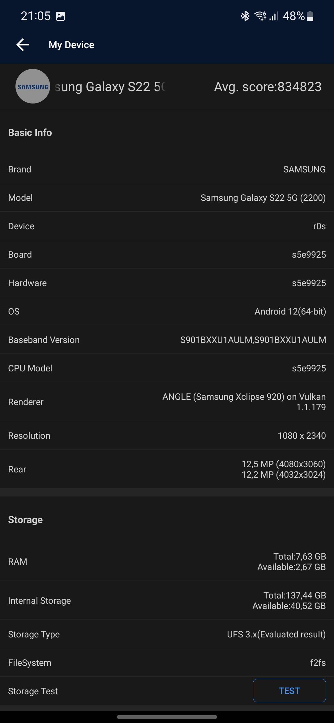 Samsung Galaxy S22 und Galaxy S22+ im Test: Universelle Flaggschiffe-113 Samsung Galaxy S22 und Galaxy S22+ im Test: Universelle Flaggschiffe-113