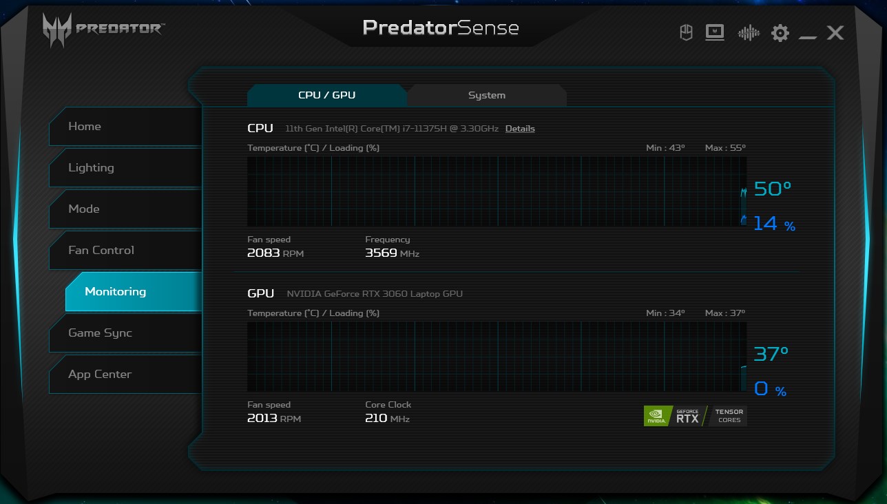 Acer Predator Triton 300 SE im Test: ein Gaming-Raubtier in der Größe eines Ultrabooks-97 Acer Predator Triton 300 SE im Test: ein Gaming-Raubtier in der Größe eines Ultrabooks-97