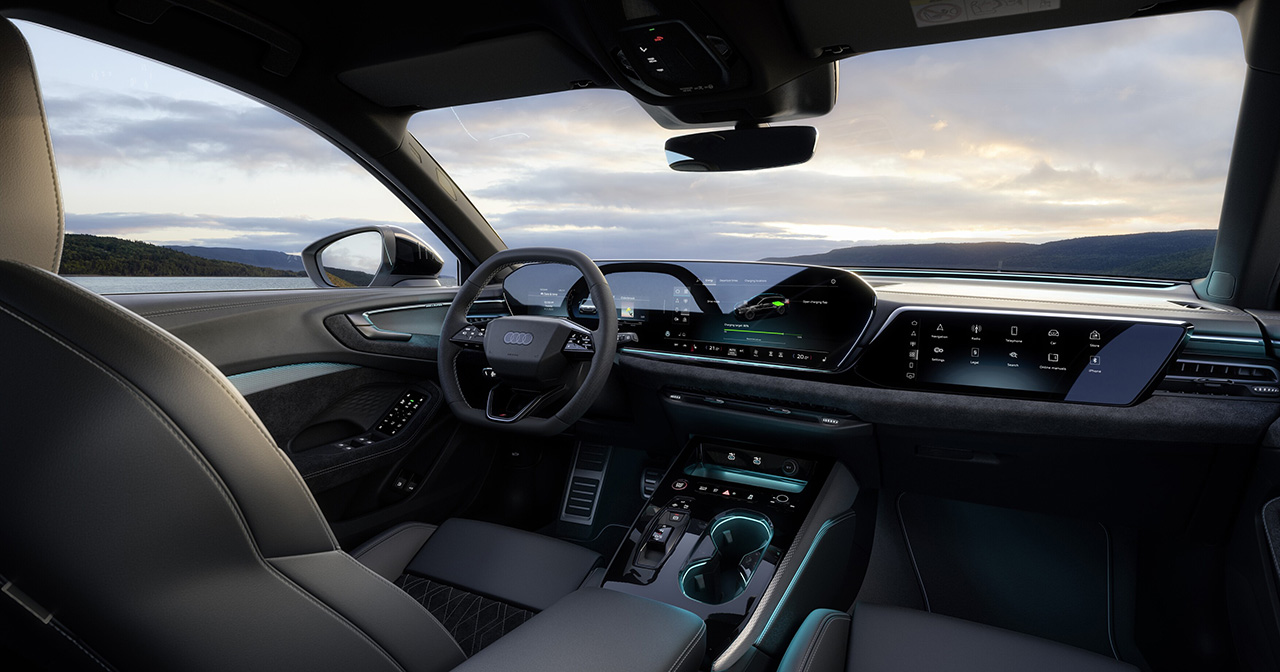 Innenraum des Audi A5 e-hybrid
