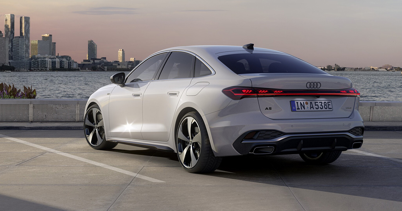 Anzeige des Audi A5 e-hybrid