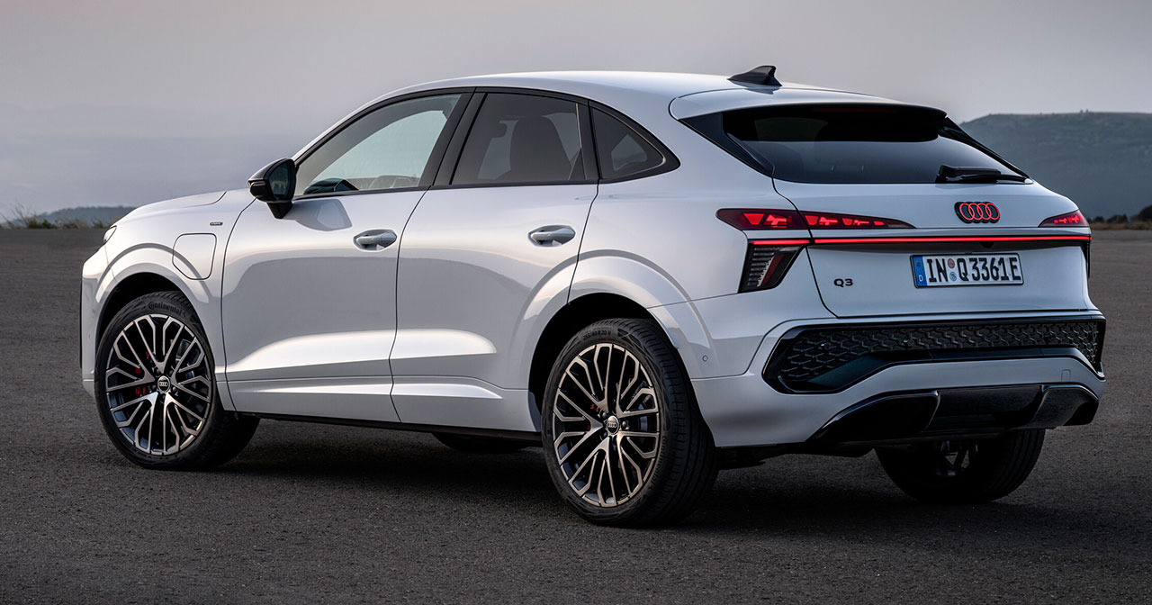 Heck des Audi Q3 Sportback