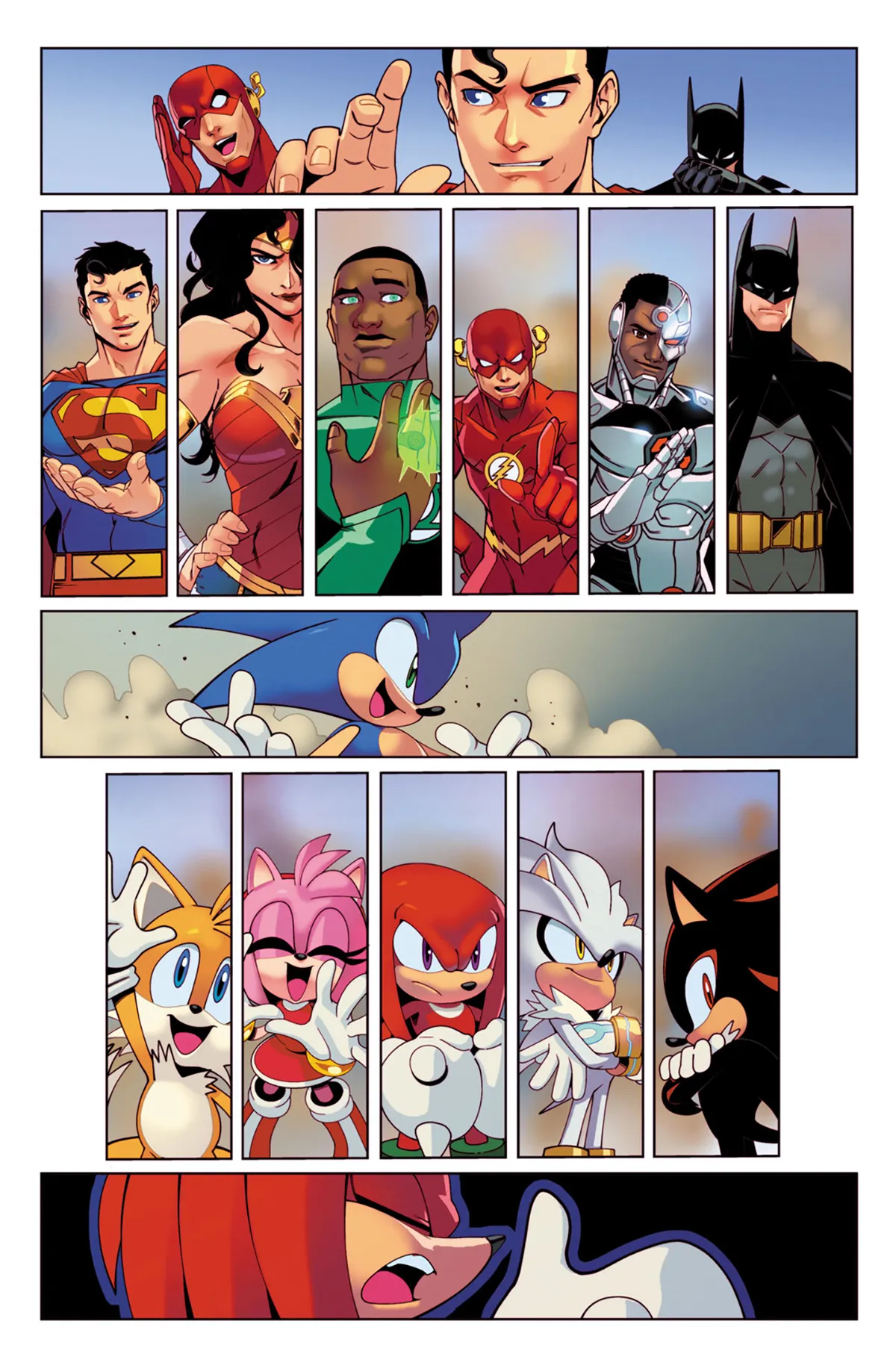 DC X Sonic the Hedgehog-Comicfiguren DC X Sonic the Hedgehog-Comicfiguren