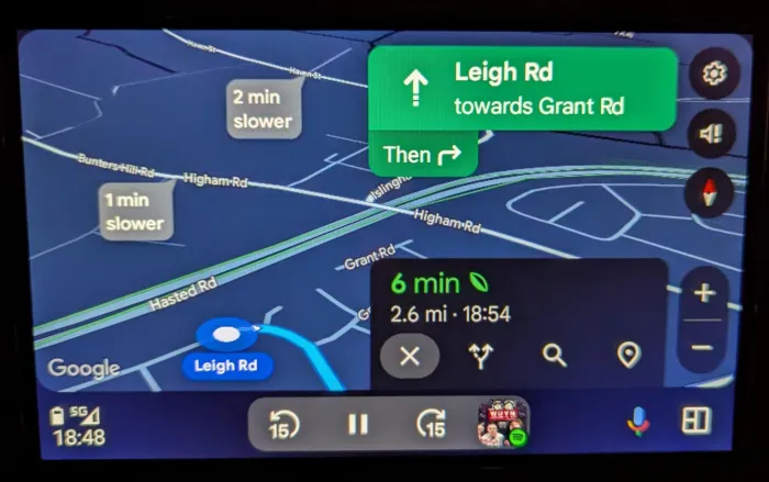 Ein Beispiel für die neue Google Maps-Oberfläche Ein Beispiel für die neue Google Maps-Oberfläche