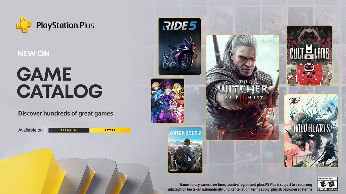 The Witcher 3, Cult of the Lamb und jede Menge Sword Art: Sony hat die Neuerscheinungen des Monats August für PlayStation Plus Extra- und Premium-Abonnenten bekannt gegeben The Witcher 3, Cult of the Lamb und jede Menge Sword Art: Sony hat die Neuerscheinungen des Monats August für PlayStation Plus Extra- und Premium-Abonnenten bekannt gegeben