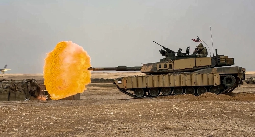 M1A2 Abrams in Aktion während der Ausbildung M1A2 Abrams während einer Übung. Illustration: US-Armee