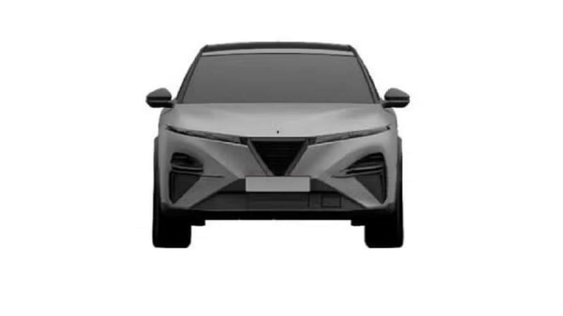 Lichtdreieck am Heck des Alfa Romeo Stelvio 2025 Lichtdreieck am Heck des Alfa Romeo Stelvio 2025