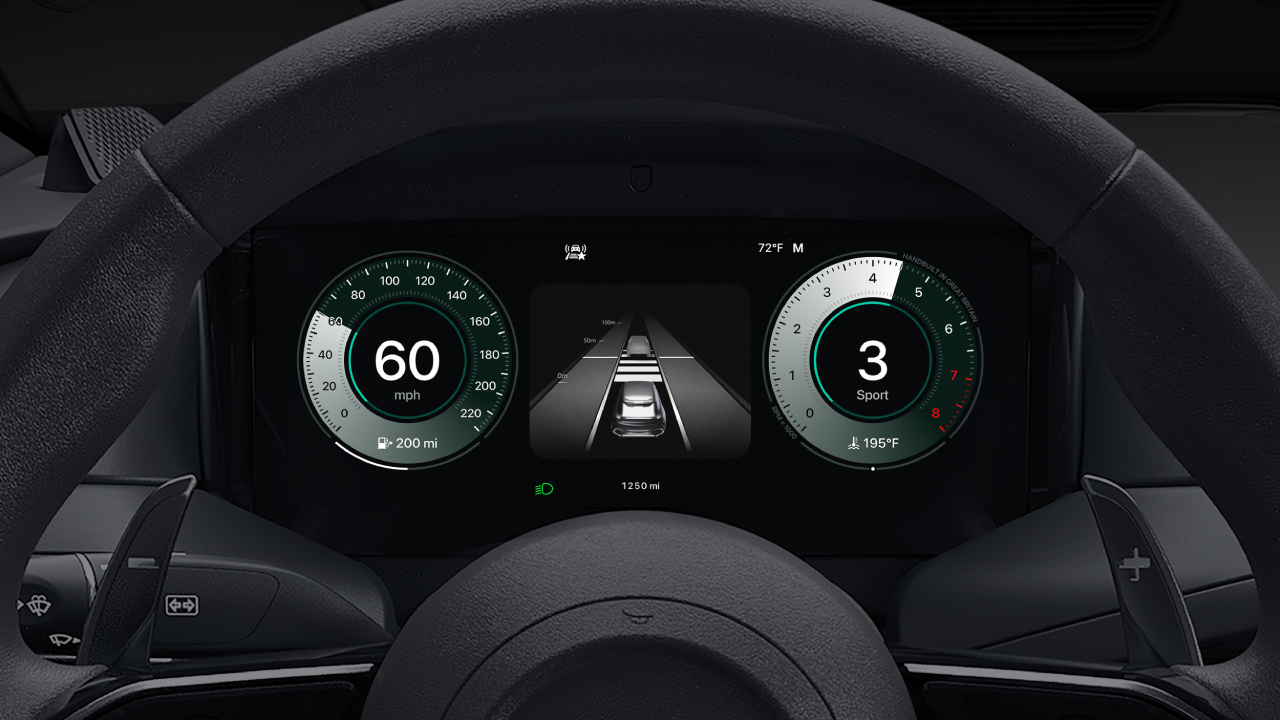 CarPlay Ultra Armaturenbrett mit ADAS-Funktion CarPlay Ultra Armaturenbrett mit ADAS-Funktion