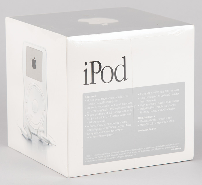 Spezifikationen des ersten iPod Spezifikationen des ersten iPod
