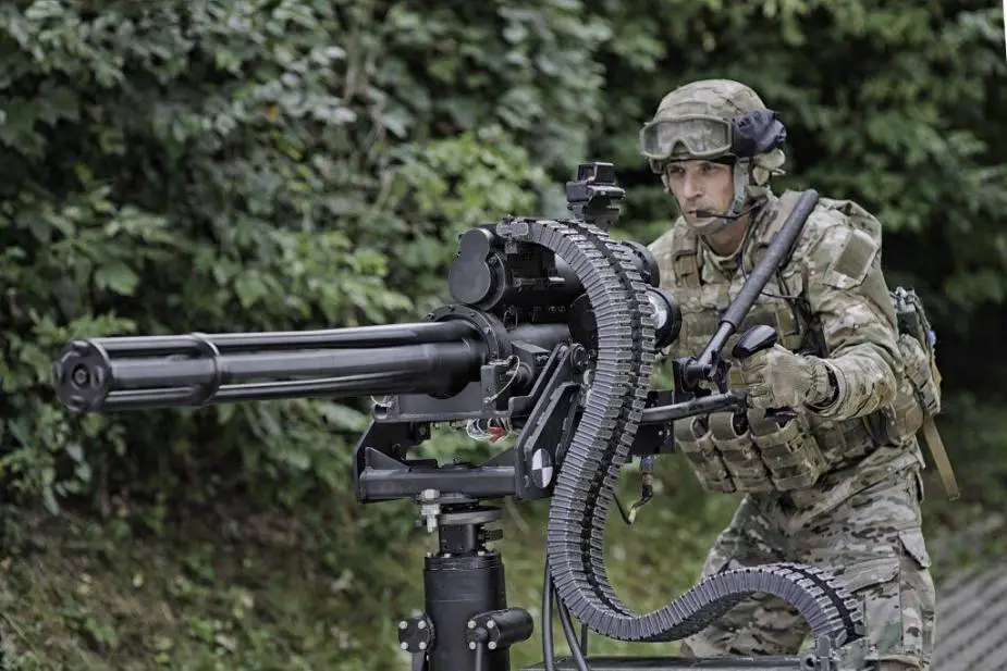 Das WLKM-Maschinengewehr. Illustration: PGZ WLKM-Maschinengewehr auf der Messe IDEX 2025