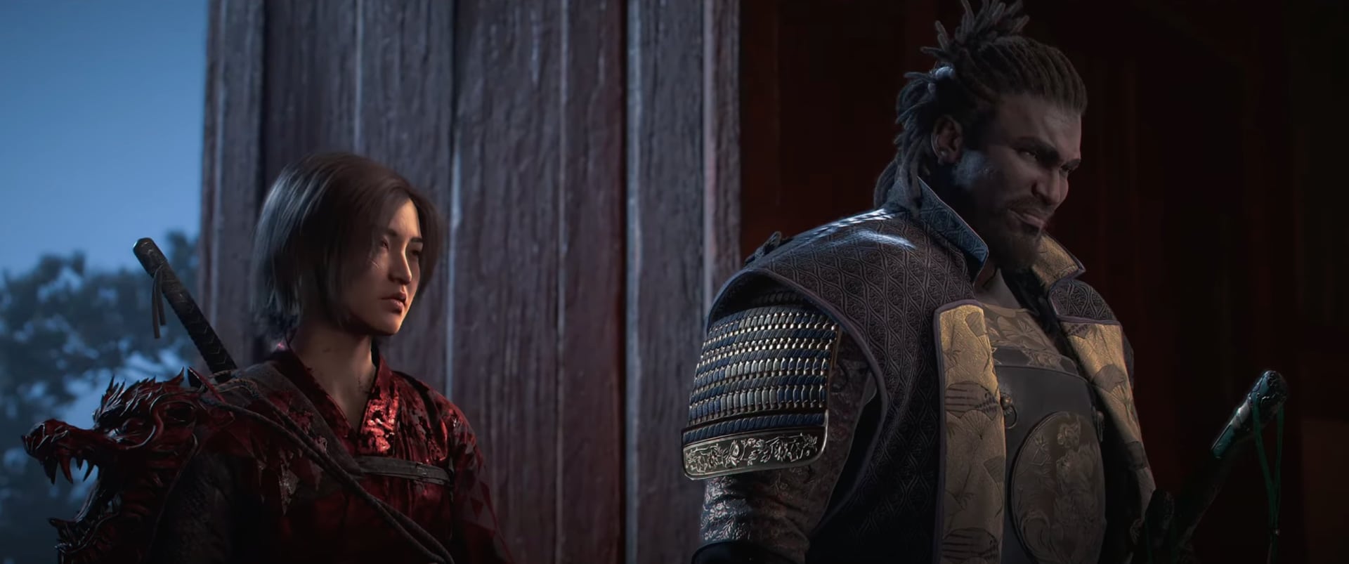 Ein Standbild aus der Zwischensequenz in Assassin's Creed Shadows