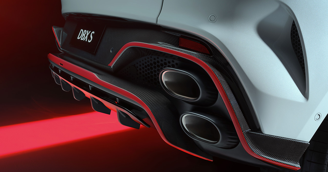 Aston Martin DBX S - Rückansicht Aston Martin DBX S - Rückansicht