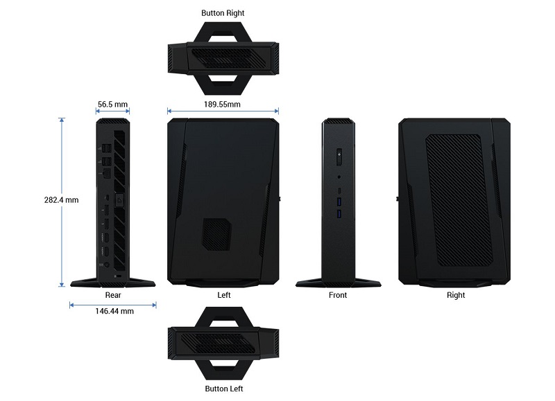 ASUS NUC 15 Performance reverse view ASUS NUC 15 Performance reverse view