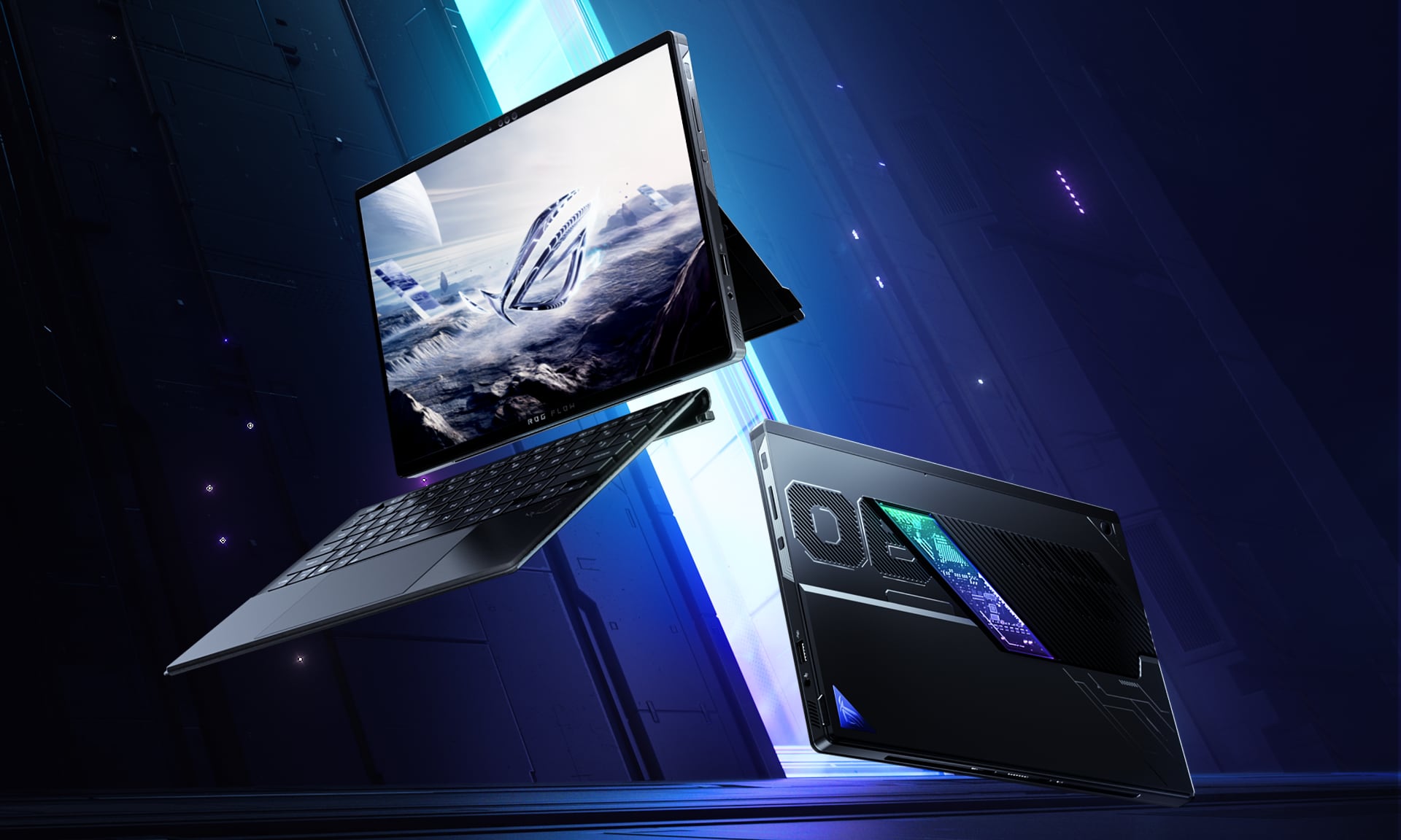 ROG Flow Laptops . Illustration: ASUS ROG Flow Z13 Laptop mit erstklassigem Design