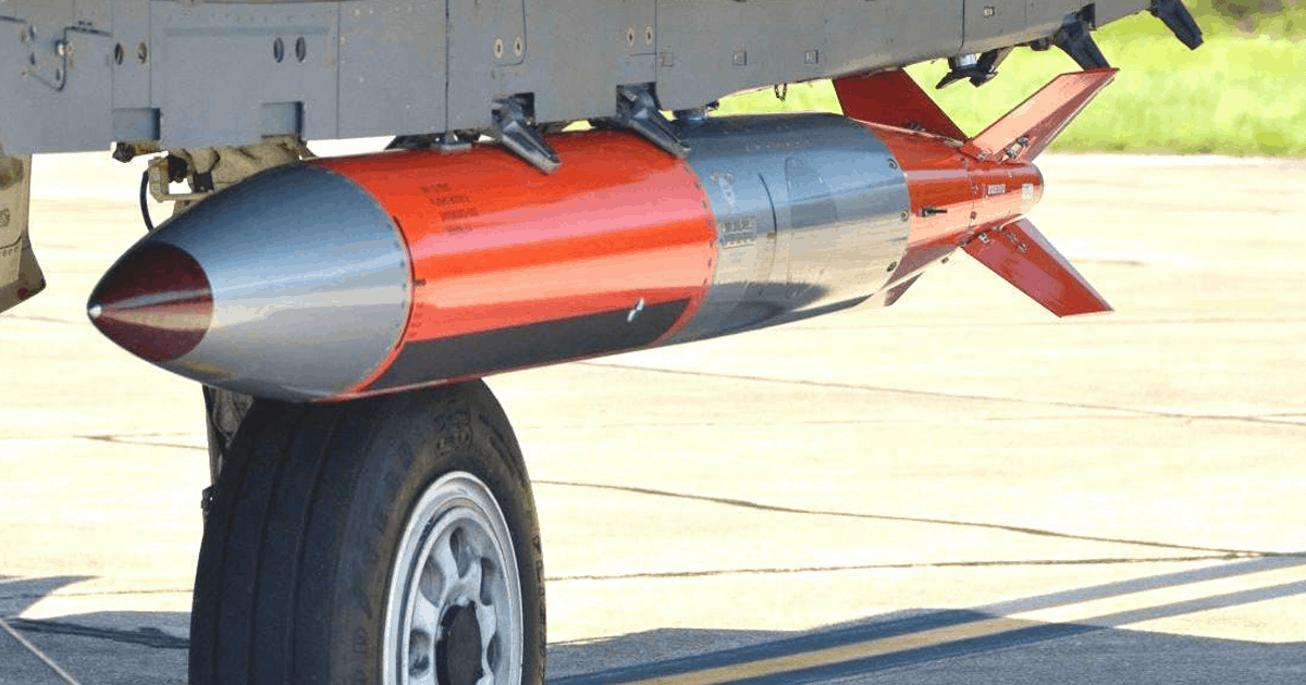 Ein Prototyp der B61-12-Bombe. Illustration: US AIR FORCE
