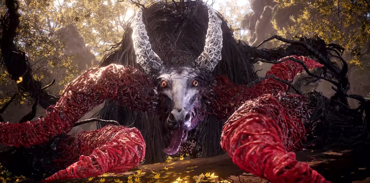 Haariger Stier mit Tentakeln gegen einen Helden mit einer Hellebarde im neuen Gameplay-Video von Wo Long: Gefallene Dynastie Haariger Stier mit Tentakeln gegen einen Helden mit einer Hellebarde im neuen Gameplay-Video von Wo Long: Gefallene Dynastie