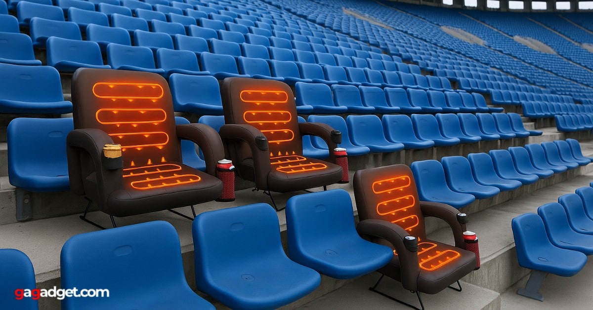 Beheizter Tribünenstuhl. Quelle Beheizter Tribünenstuhl. Quelle
