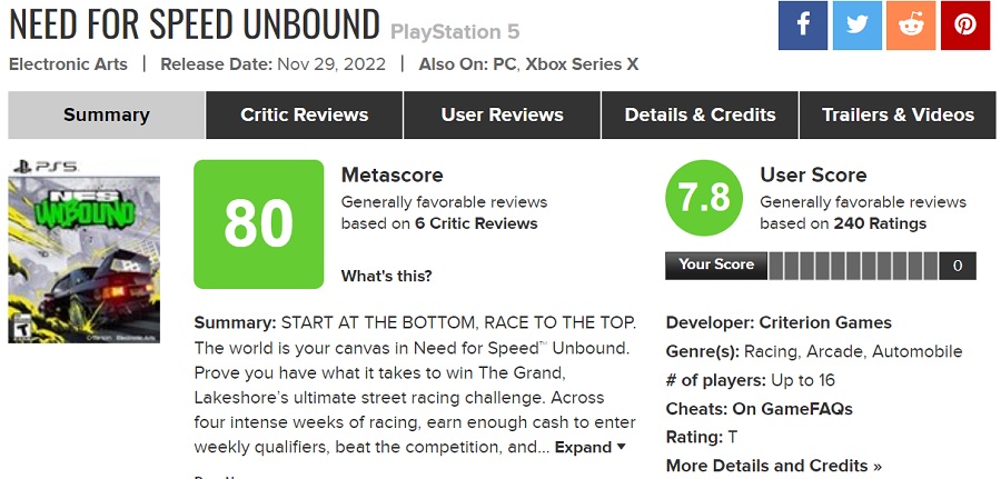 Kritiker und Spieler lobten Need for Speed: Unbound-2 Kritiker und Spieler lobten Need for Speed: Unbound-2