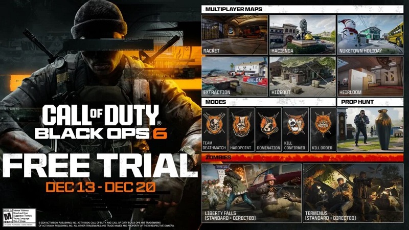 Call of Duty: Black Ops 6: Inhaltsposter für die Gratiswoche Call of Duty: Black Ops 6: Inhaltsposter für die Gratiswoche