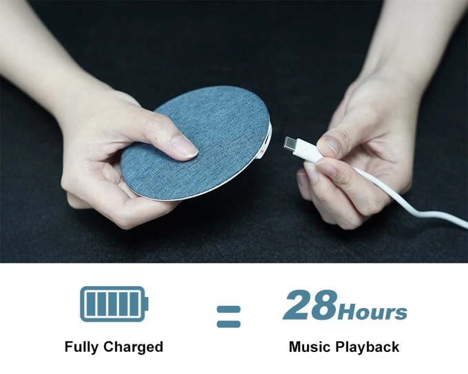 Kompakte Bauweise des SluTune Q1 Bluetooth-Lautsprechers Kompakte Bauweise des SluTune Q1 Bluetooth-Lautsprechers