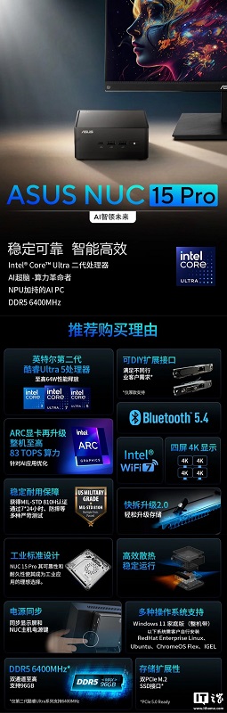 NUC 15 Pro Spezifikationen