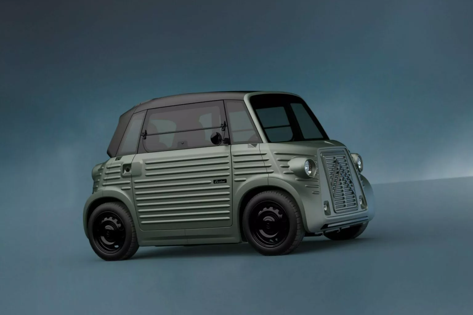 Retro-Neulackierung des Citroën Ami.