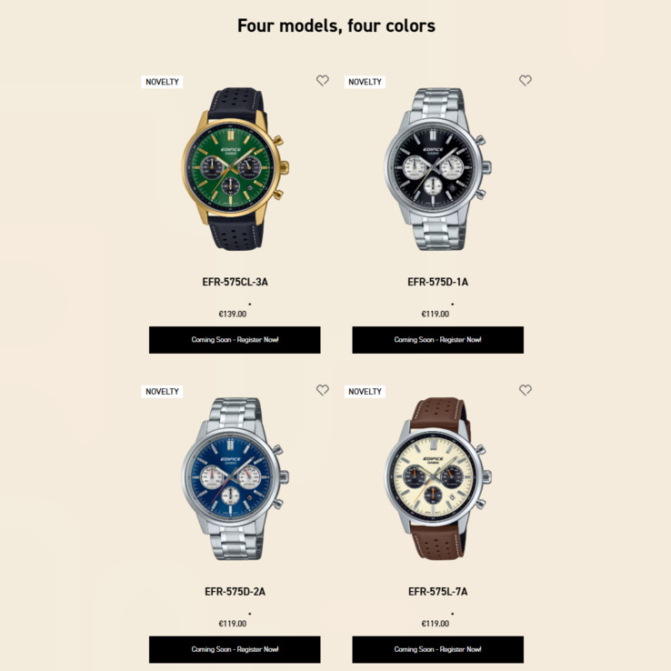 Casio Edifice EFR-575 Uhr Casio Edifice EFR-575 Uhr