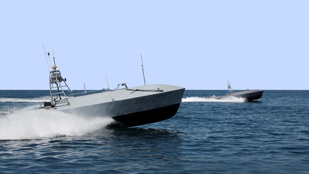 Gemeinsames unbemanntes Landfahrzeug - maritime Drohne Gemeinsames unbemanntes Oberflächenfahrzeug Maritimes unbemanntes Luftfahrzeug
