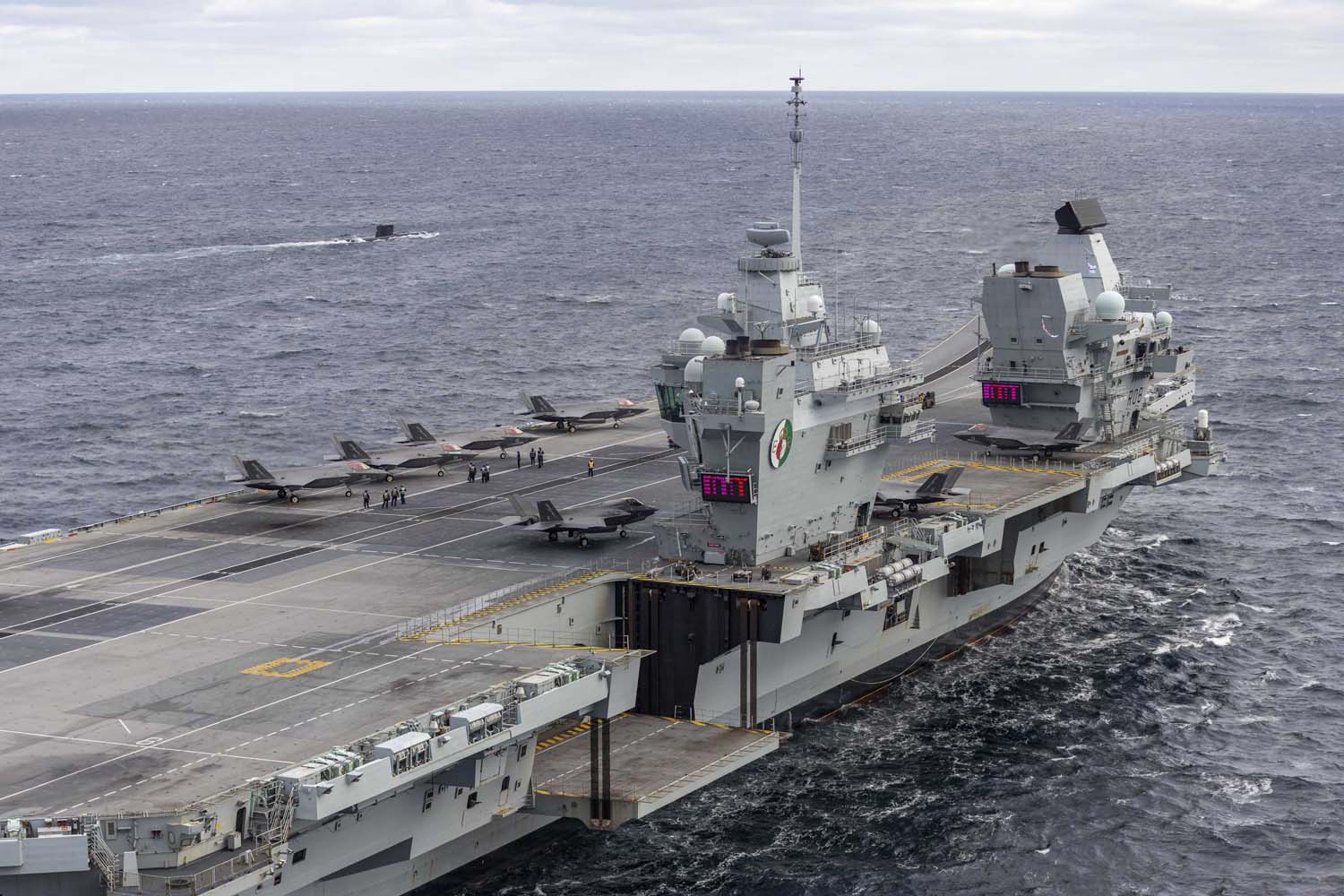Der britische Flugzeugträger HMS Queen Elizabeth, der Kampfflugzeuge der fünften Generation vom Typ F-35B Lightning II an Bord hat, ist zum ersten Mal in der Geschichte unter NATO-Kommando gestellt worden.-11 Der britische Flugzeugträger HMS Queen Elizabeth, der Kampfflugzeuge der fünften Generation vom Typ F-35B Lightning II an Bord hat, ist zum ersten Mal in der Geschichte unter NATO-Kommando gestellt worden.-11
