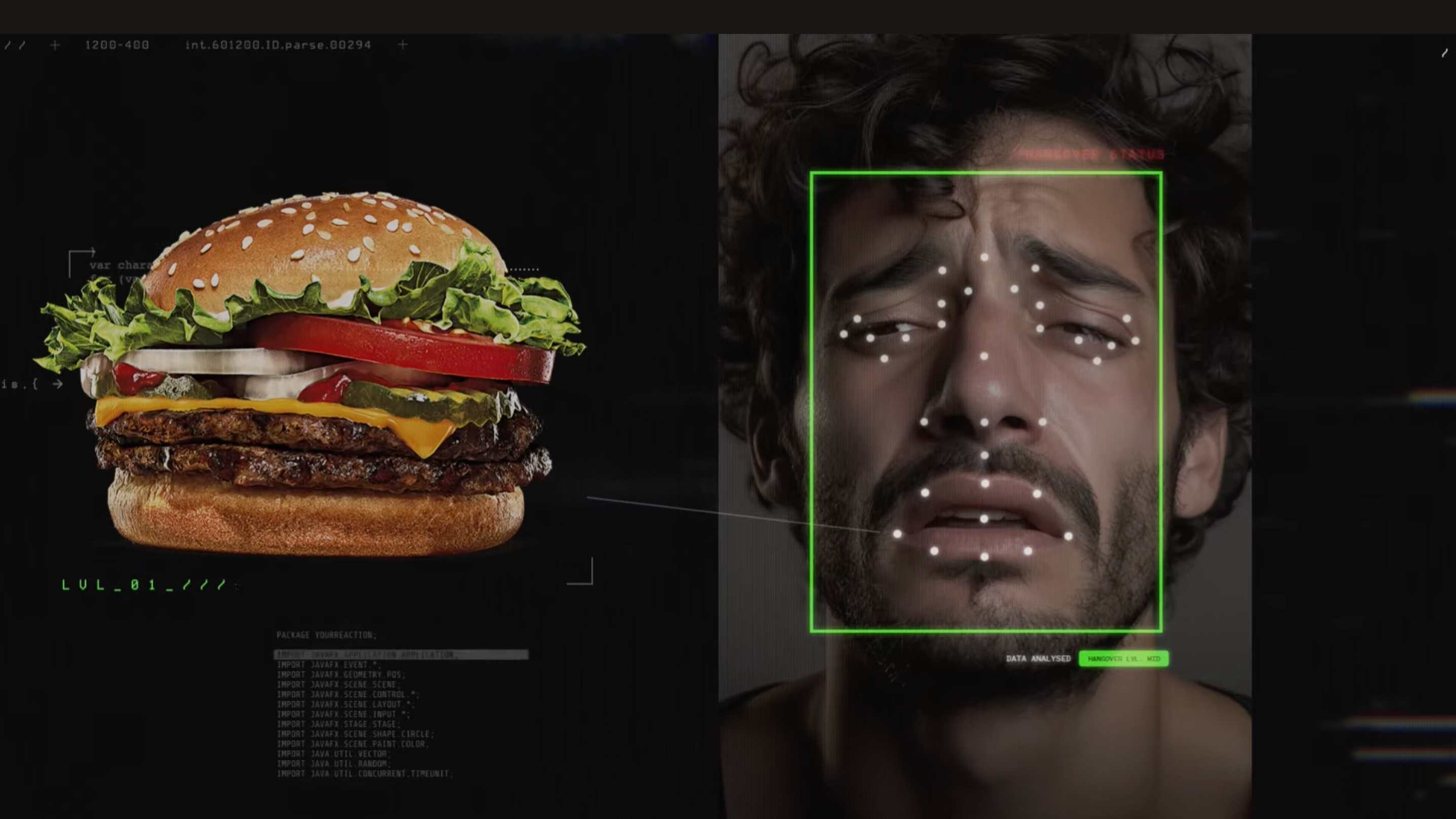 Burger King hat eine App zum Scannen des "Katerlevels" eingeführt, um Rabatte zu gewähren Burger King hat eine App zum Scannen des "Katerlevels" eingeführt, um Rabatte zu gewähren