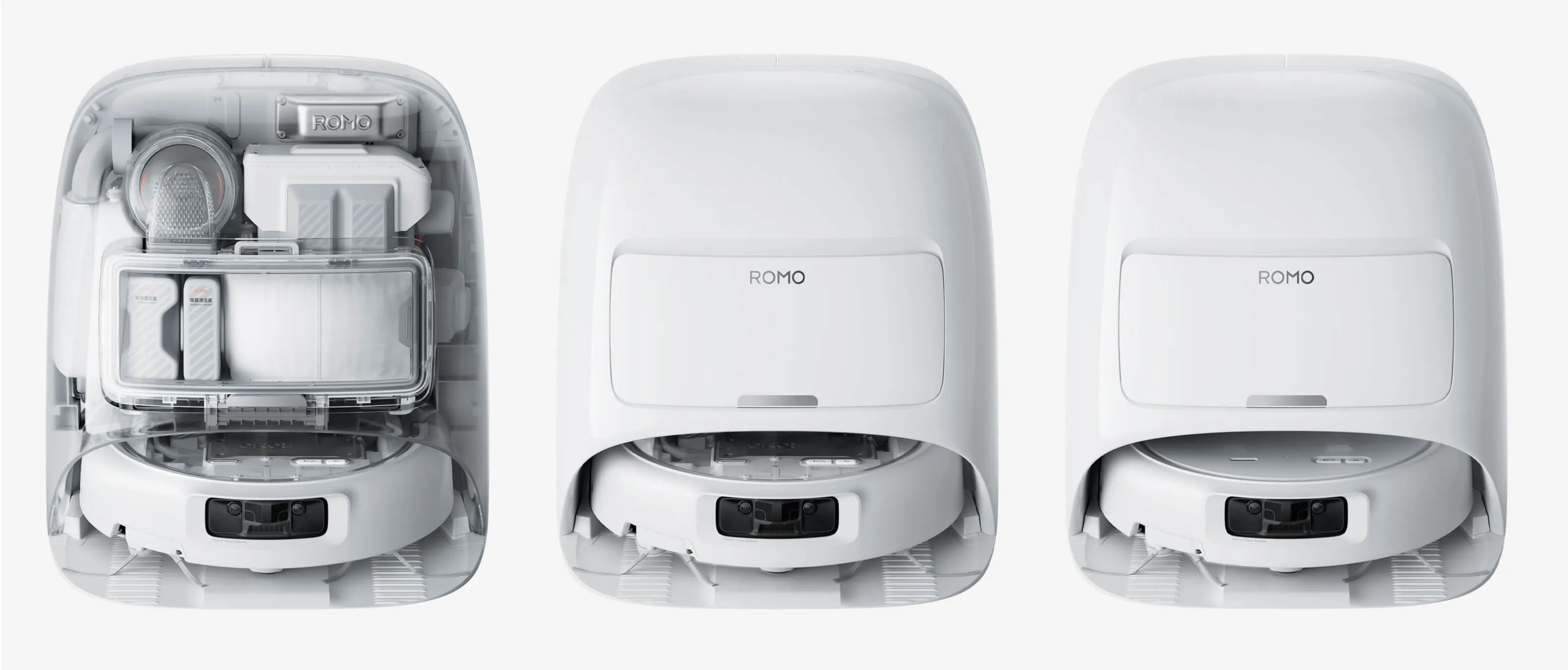 DJI Romo P, Romo A und Romo S. Illustration