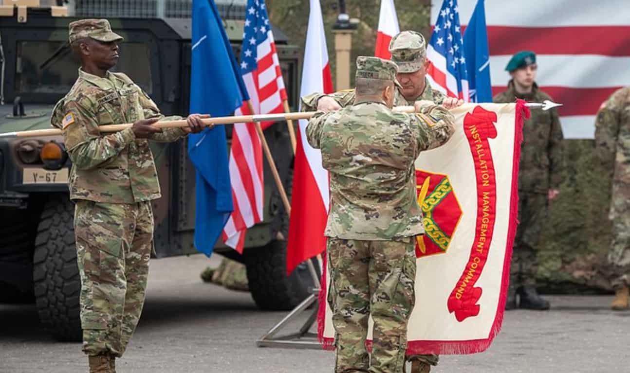 Eröffnungsfeier Eröffnungsfeier der ersten ständigen US-Militärbasis in Polen
