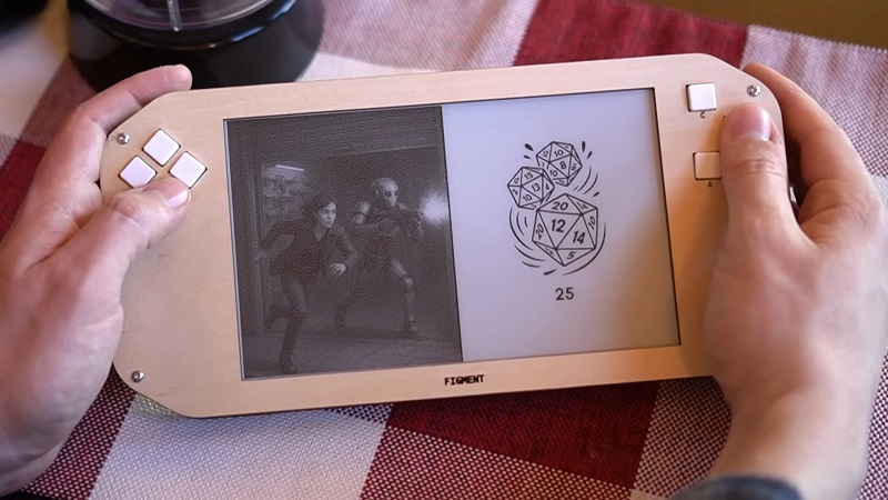 Figment - eine tragbare Spielkonsole mit E-Ink-Display Figment - eine tragbare Spielkonsole mit E-Ink-Display
