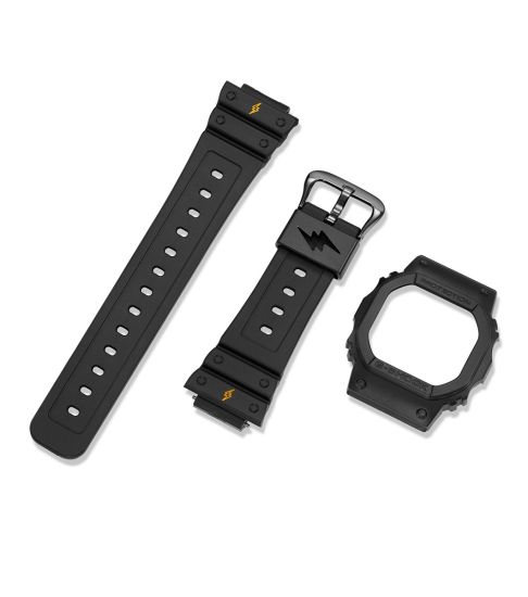 G-Shock DWE-5600JB-1A9ER Uhr in schwarz mit schwarzem Armband