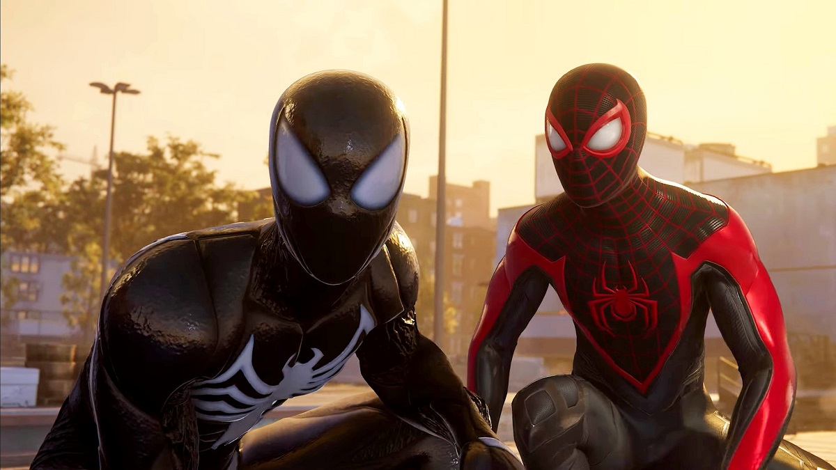 Atemberaubende Grafik, lebendige Charaktere und farbenfrohe Kämpfe in der ersten Gameplay-Sequenz von Marvel's Spider-Man 2 Atemberaubende Grafik, lebendige Charaktere und farbenfrohe Kämpfe in der ersten Gameplay-Sequenz von Marvel's Spider-Man 2