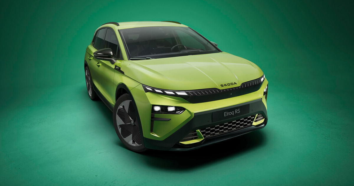 Frontansicht des Skoda Elroq RS Frontansicht des Skoda Elroq RS