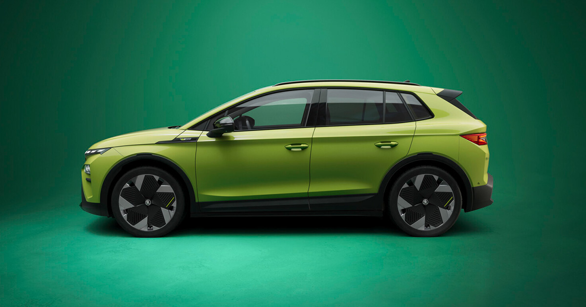 Seitenansicht des Skoda Elroq RS Seitenansicht des Skoda Elroq RS