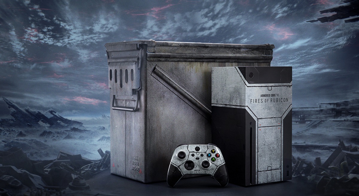Microsoft lädt Twitter/X-Benutzer ein, an einer Verlosung einer einzigartigen Xbox Series X Konsole im Stil von Armored Core 6 Fires of Rubicon teilzunehmen Microsoft lädt Twitter/X-Benutzer ein, an einer Verlosung einer einzigartigen Xbox Series X Konsole im Stil von Armored Core 6 Fires of Rubicon teilzunehmen