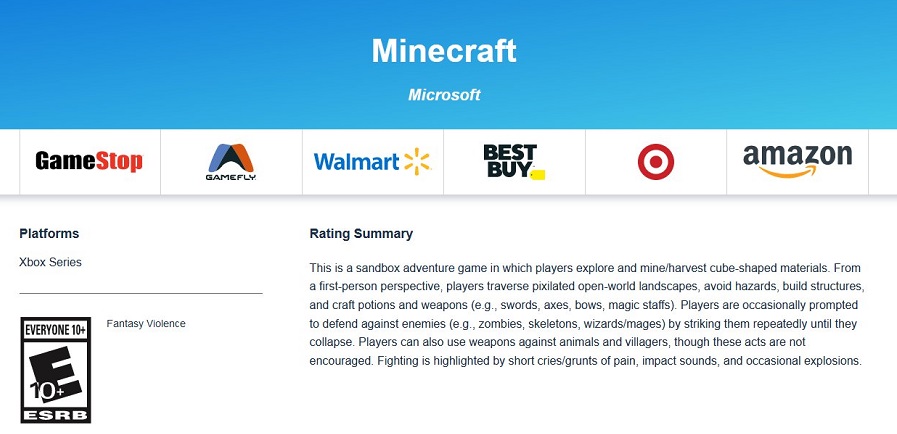 Die ESRB hat eine Altersfreigabe für die Xbox Series-Version von Minecraft erteilt. Vielleicht wird das beliebte Spiel bald doch noch auf einer modernen Konsole veröffentlicht-2 Die ESRB hat eine Altersfreigabe für die Xbox Series-Version von Minecraft erteilt. Vielleicht wird das beliebte Spiel bald doch noch auf einer modernen Konsole veröffentlicht-2