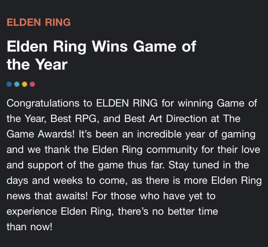 Elden Ring erwartet große Updates - die Entwickler des berühmten Action-RPGs deuten es an-2 Elden Ring erwartet große Updates - die Entwickler des berühmten Action-RPGs deuten es an-2