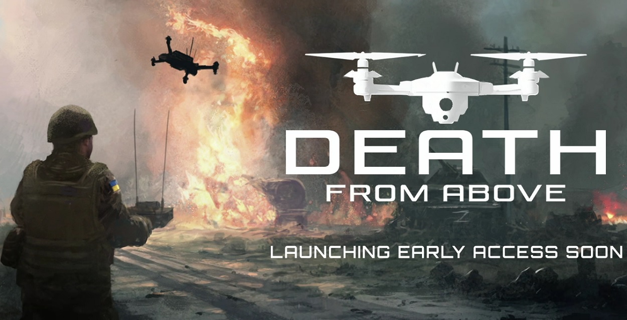 Ukrainische Drohne gegen Besatzungsarmee: Auf Kickstarter wurde eine Spendenkampagne für Death From Above gestartet. Ein erheblicher Teil der Gewinne aus dem veröffentlichten Spiel wird zur Unterstützung der Ukraine verwendet Ukrainische Drohne gegen Besatzungsarmee: Auf Kickstarter wurde eine Spendenkampagne für Death From Above gestartet. Ein erheblicher Teil der Gewinne aus dem veröffentlichten Spiel wird zur Unterstützung der Ukraine verwendet